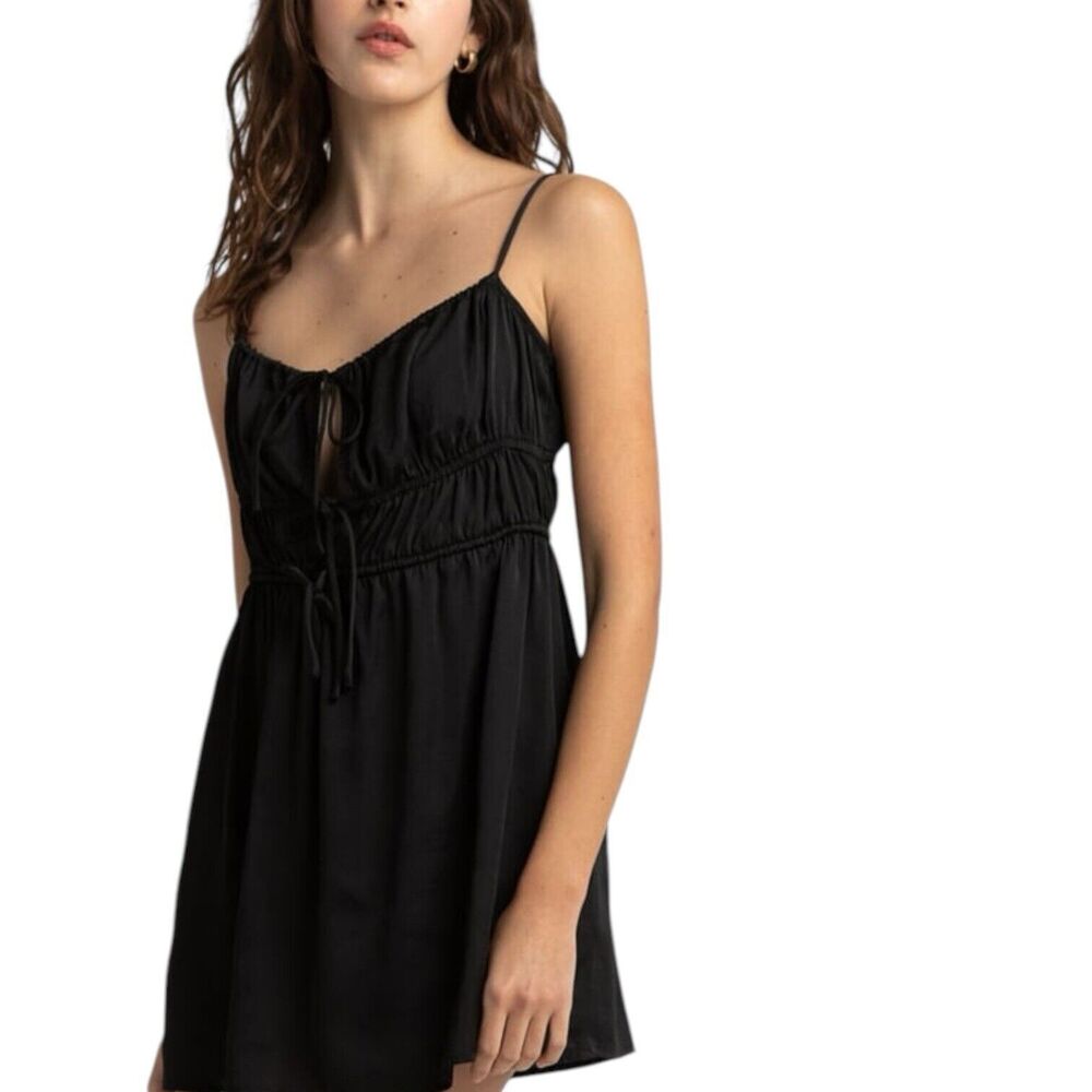 Free People Meant to Be Mini Dress Small Black Soft Intimate